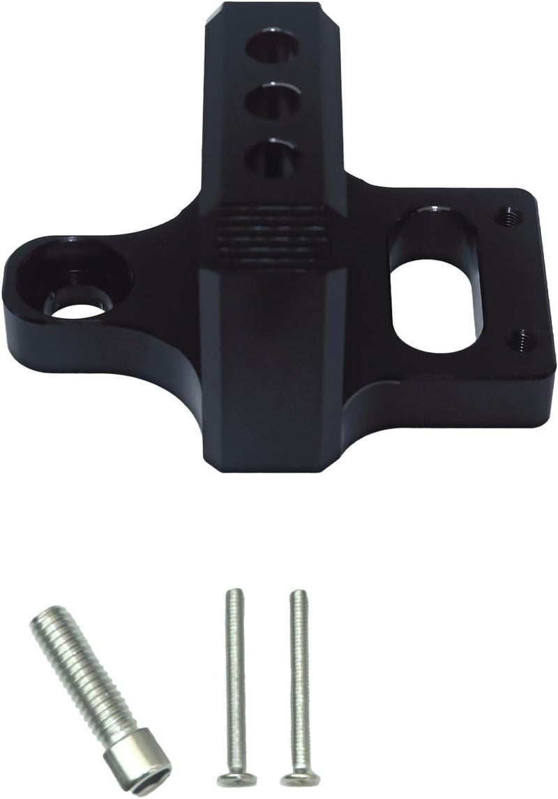 ZTYAFEI Universal 3-Port Solenoid Valve Mount Bracket for MAC/AEM Boost Controllers - CNC Billet Aluminum Holder (Black) (Black) - Image 1